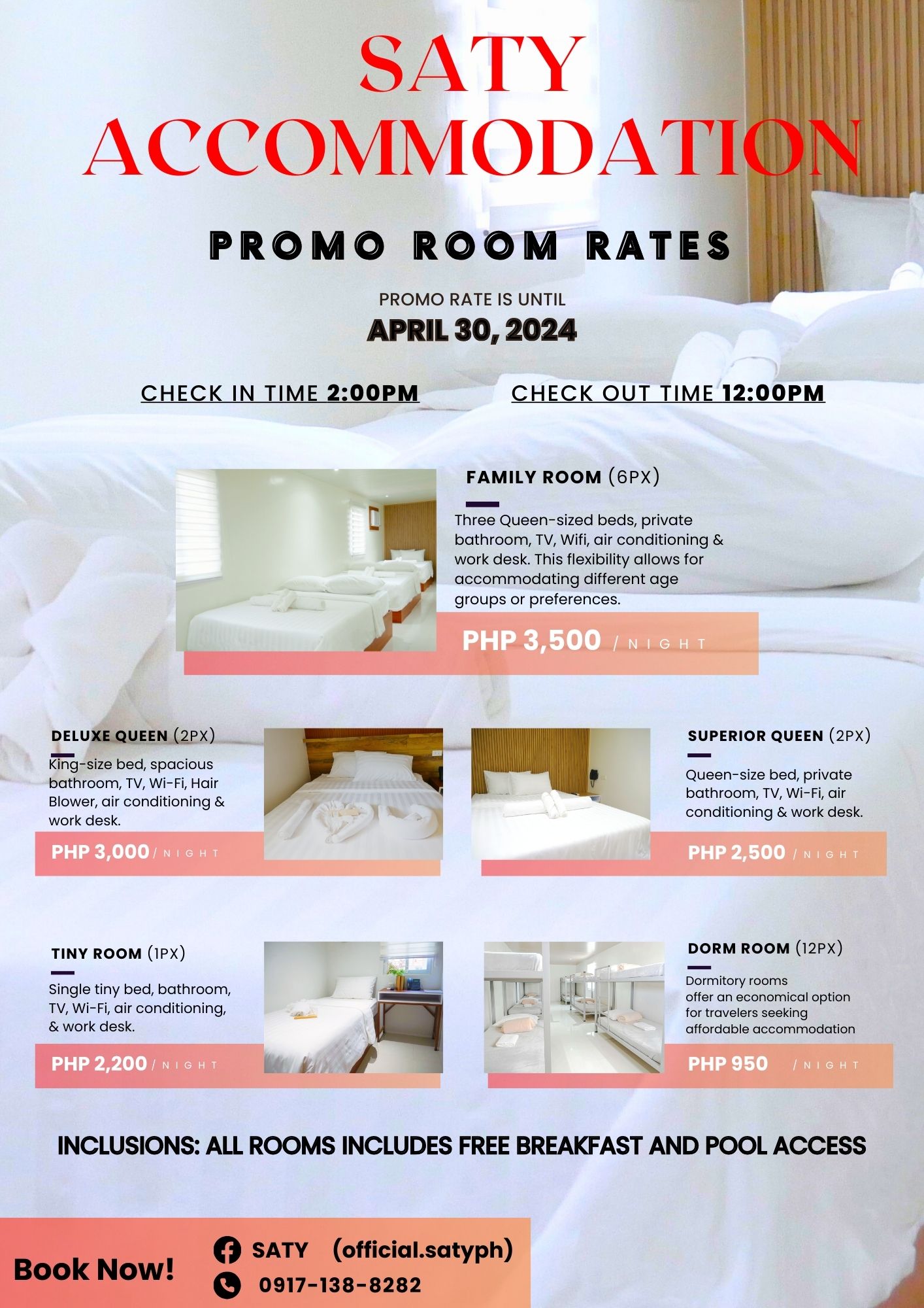 SATY Accommodation Promo Rate